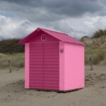 Pink beach cabin Pink beach cabin