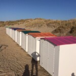 Group of beach cabins Group of beach cabins