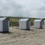 Group of beach cabins Group of beach cabins