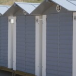 Group of beach cabins Group of beach cabins